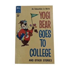 1961 Dell Yogi Bear Goes To College & Other Stories Paperback Comic